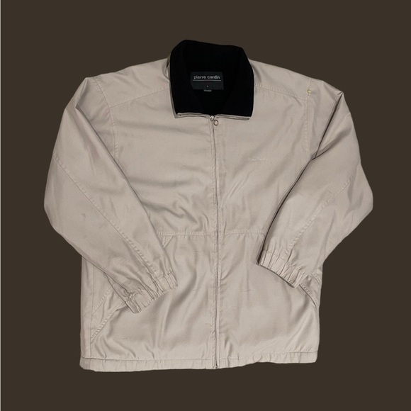 Pierre Cardin Men's Beige Zip Up Bomber Jacket NWOT - Picture 1 of 3